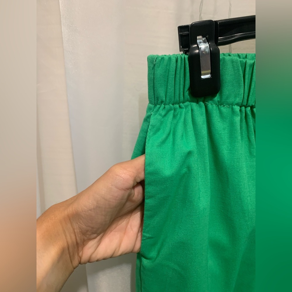 Commense Oversized Linen Tied Two Piece Pants Set - Picture 9 of 11